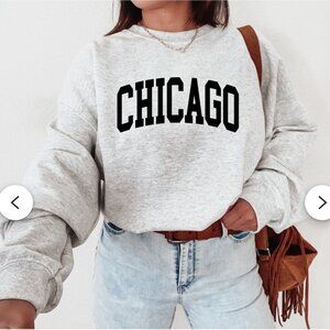Women New York Popular sweatshirt "CHICAGO" size M